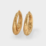 Geena Earrings in Gold Brass