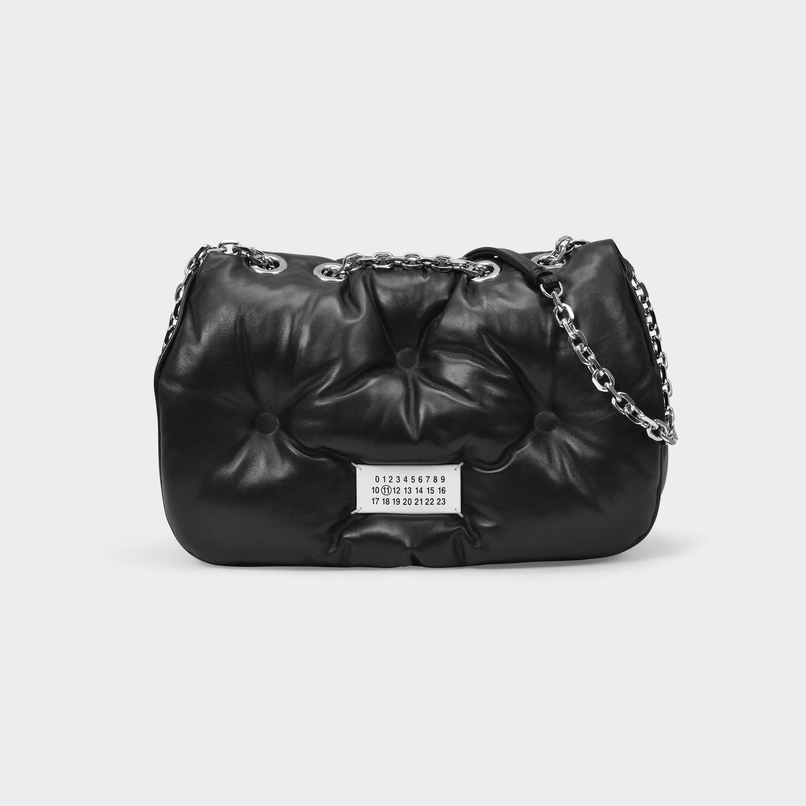 Glam Slam Flap Medium Hobo Bag - Maison Margiela - Black