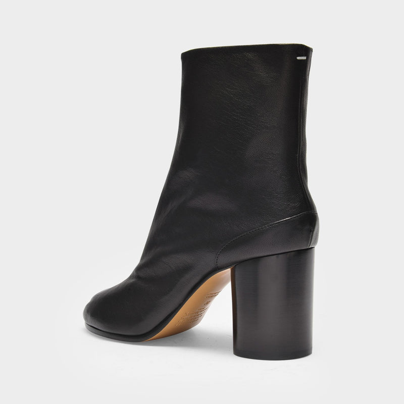 Ankle Boots Tabi H80 in Black Soft Vintage Leather