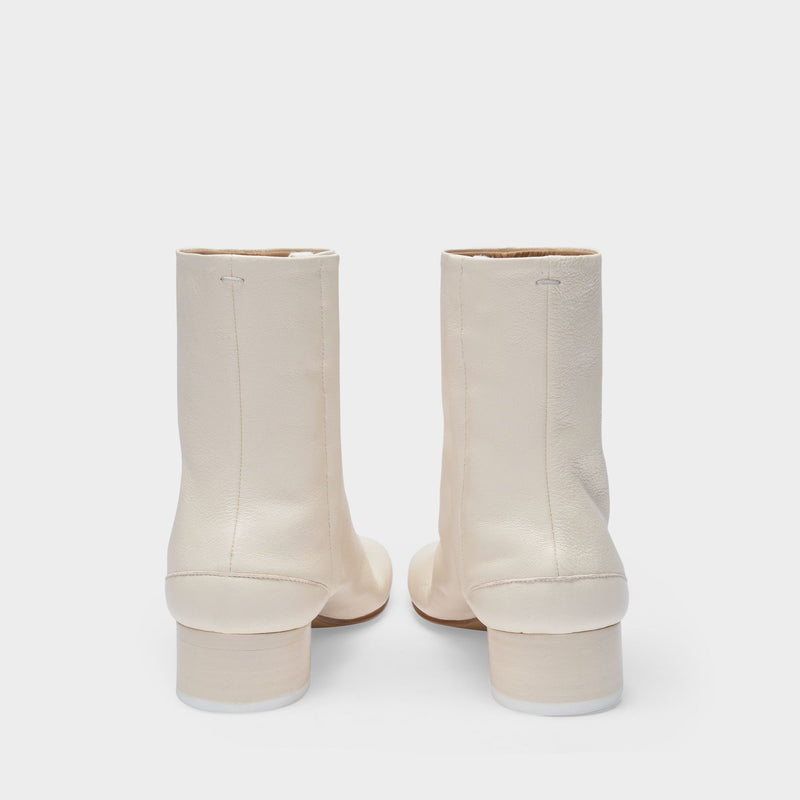 Tabi H30 Ankle Boots - Maison Margiela - Leather - White