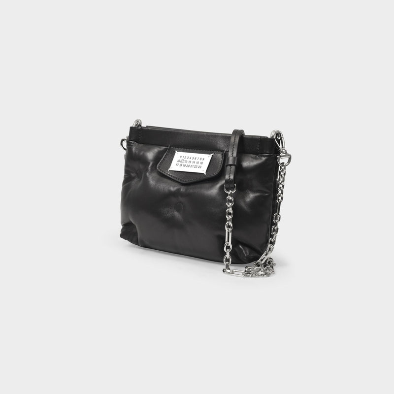 MAISON MARGIELA Glam Slam Flap Small Bag Black - Wrong Weather