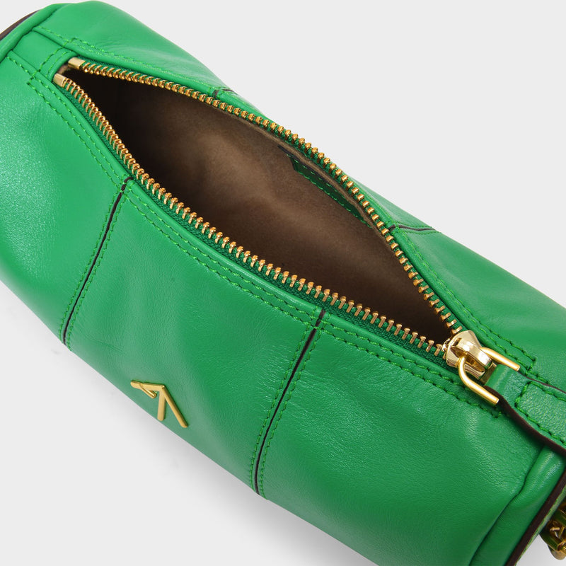 Mini Cylinder Bag in Melopen Leather