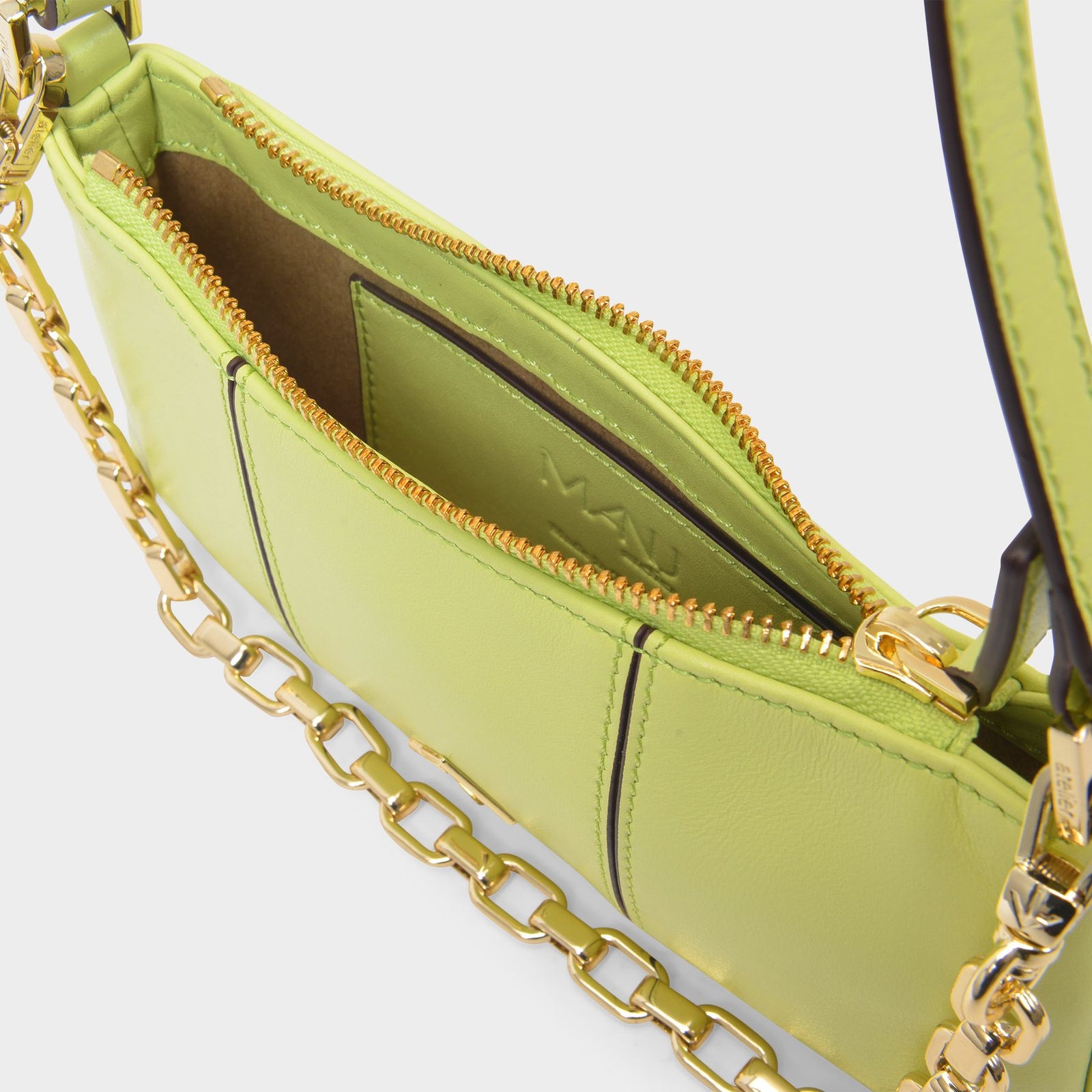 Mini Pita Bag in Green Leather Mini Pita Bag in Green Leather