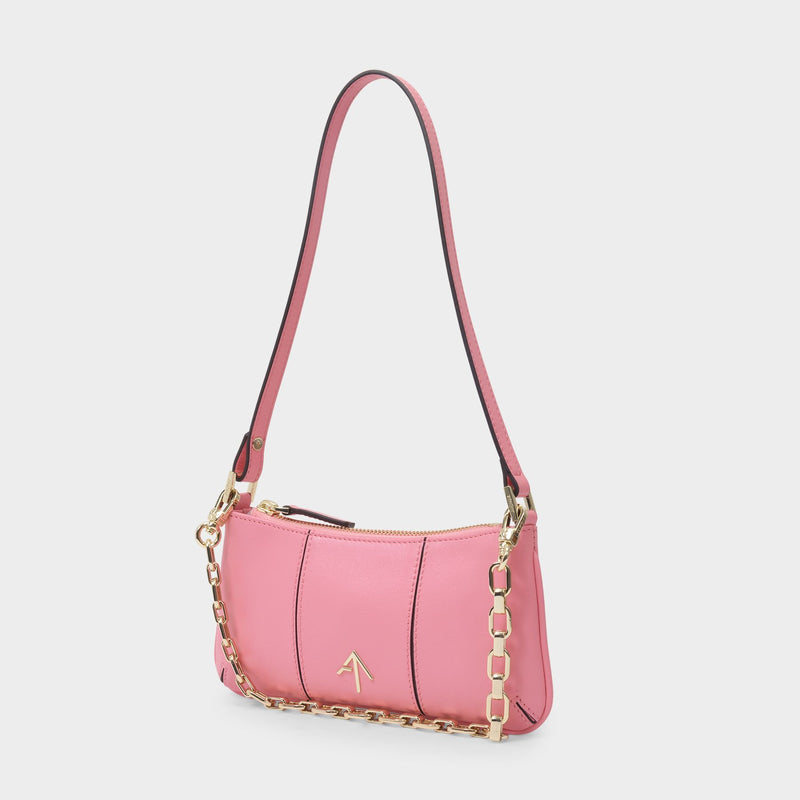 Mini Pita Bag in Pink Leather