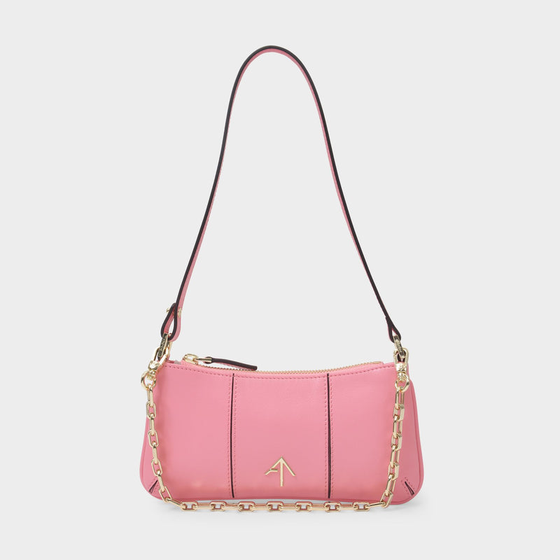 Mini Pita Bag in Pink Leather