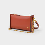 Mini Carmen Bag in Burgundy Leather