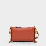 Mini Carmen Bag in Burgundy Leather