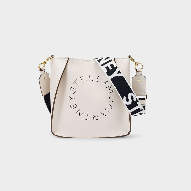 Logo Mini Crossbody - Stella Mccartney - White - Leather Vegan