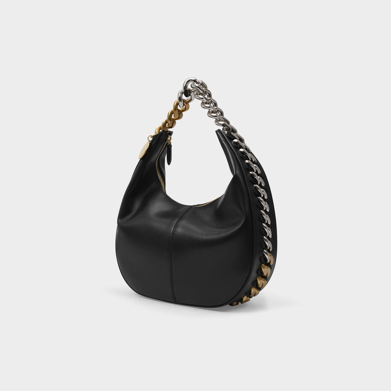 Frame Small Hobo Bag - Stella Mccartney -  Black - Leather Vegan