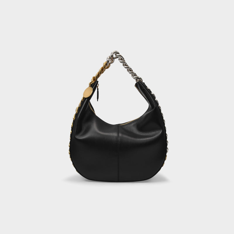 Frame Small Hobo Bag - Stella Mccartney -  Black - Leather Vegan