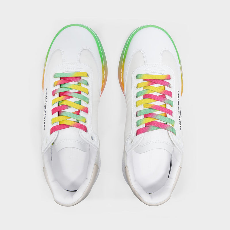 Loop Sneakers in White Recycled Polyester
