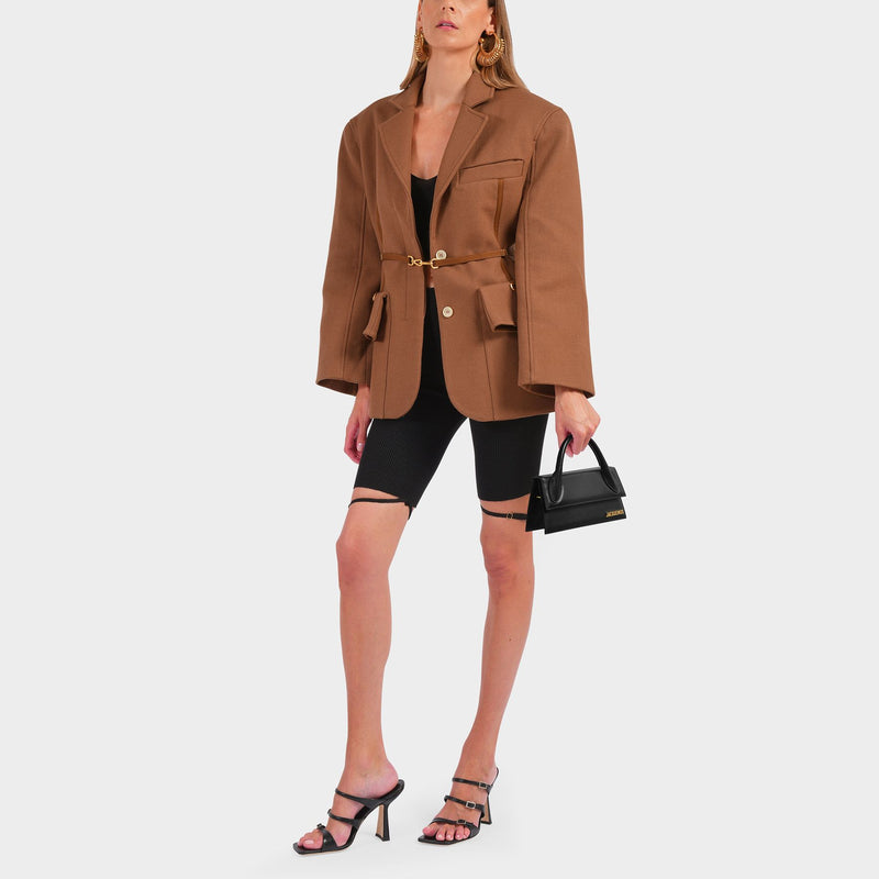 Jacquemus Le Chiquito Long Handbag in Brown