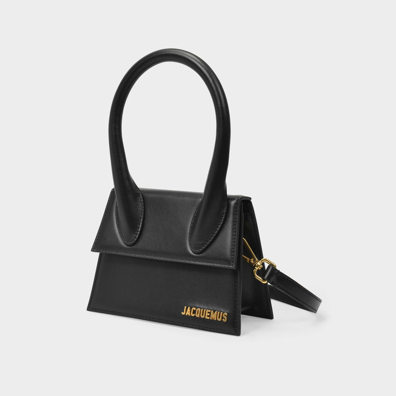 Luxury handbag - Le Chiquito moyen Jacquemus bag in black leather
