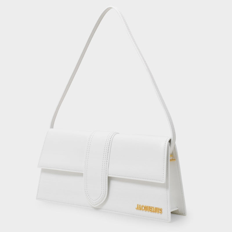 Le Bambino Long Bag - Jacquemus - White - Leather