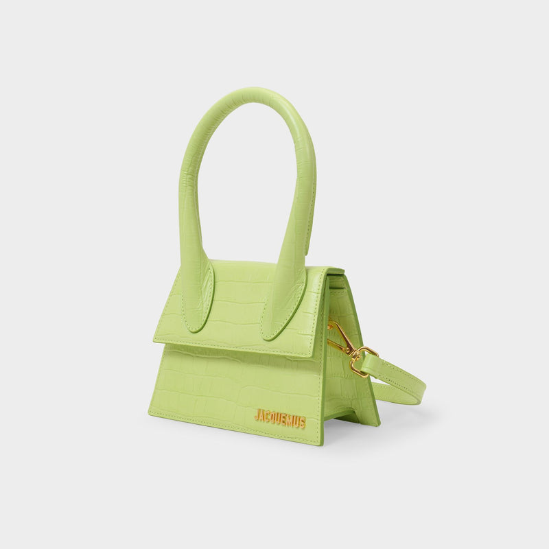 Le Chiquito Moyen Bag in Green Leather