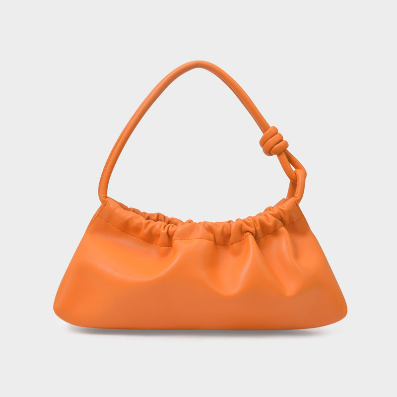 Valerie Bag in Orange Vegan Leather