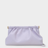The Bar Clutch Bag in Purple Vegan Leather