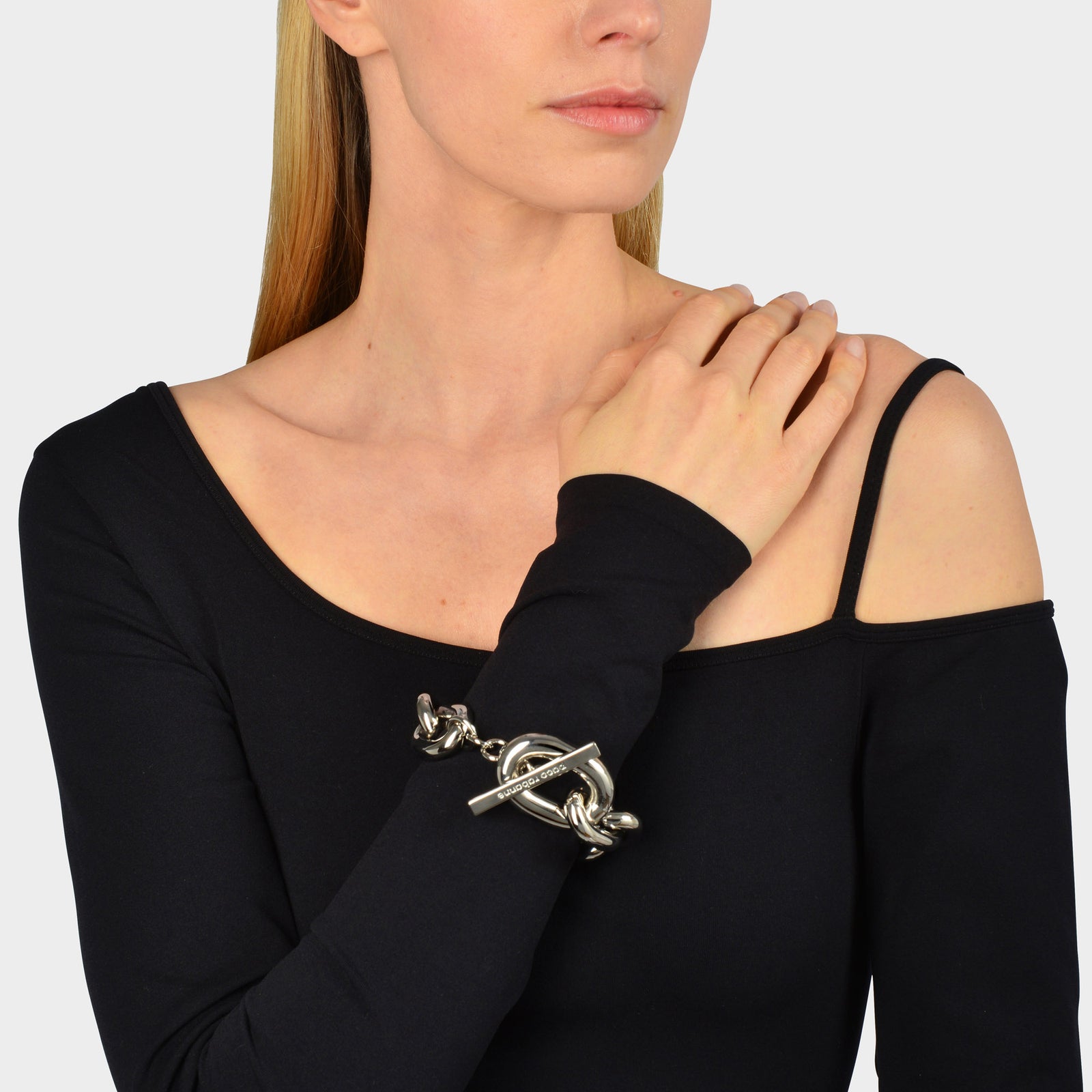 【paco rabanne】XLリンクメタルチェーンブレスレット シルバー Silver XL link bracelet – Rabanne