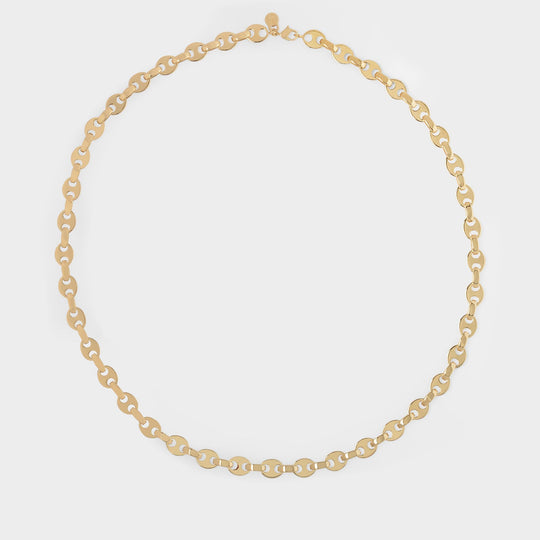Eight Nano Necklace in Gold Brass
