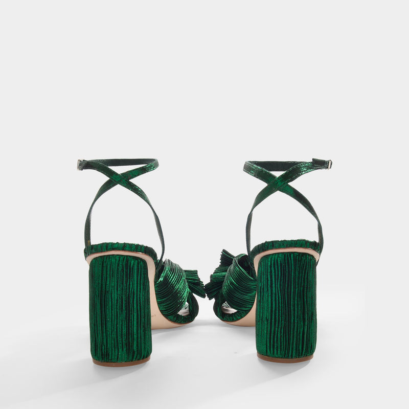 Camellia Sandals - Loeffler Randall - Emerald - Leather