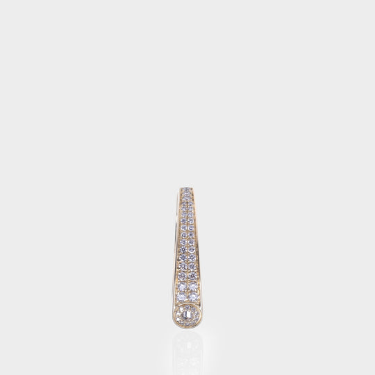 Gold and Diamond Grace Nano Earrings