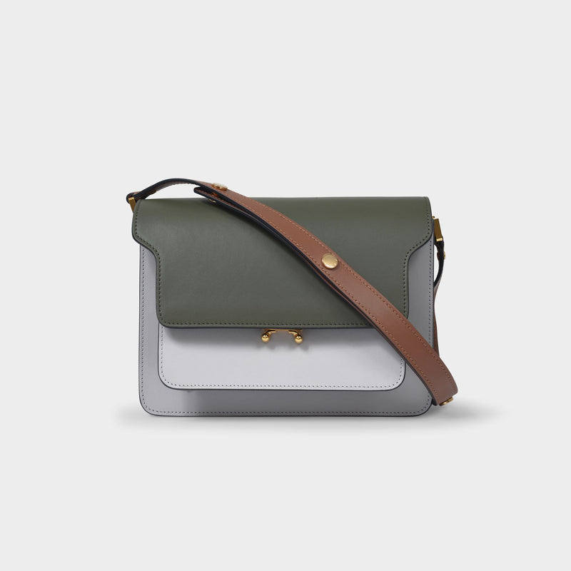 Marni Trunk Medium Bag Os Green Leather