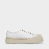 Laced Up Pablo Sneakers - Marni - Lily White - Leather