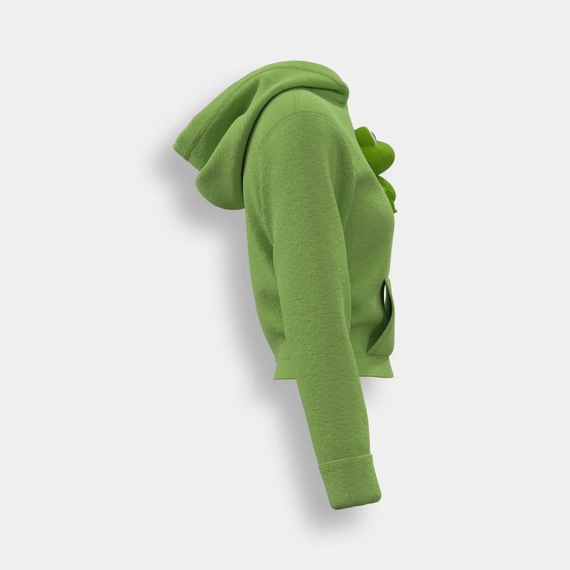 Shrunken Hoodie (Hoppy) - Green
