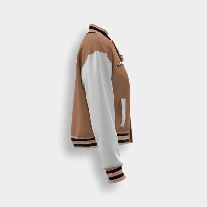 Varsity Jacket (Doggo) - Brown & White