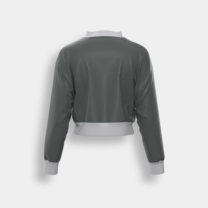 Cropped Bomber (Woolly) - Grey