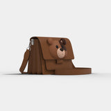 Classic Cross Body Handbag (Doggo) - Brown