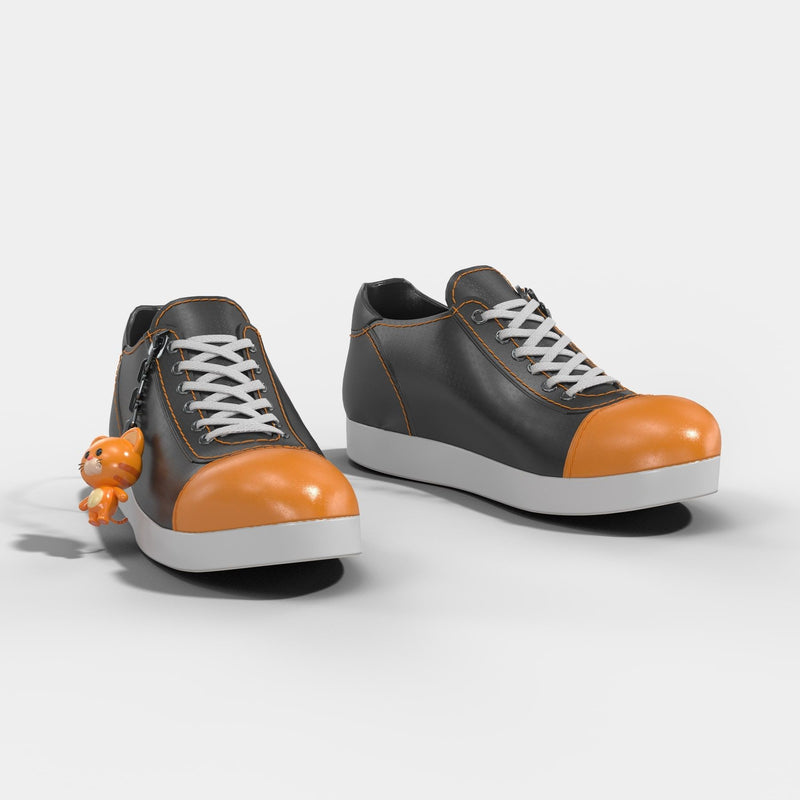 Sneakers (Kitty) - Orange