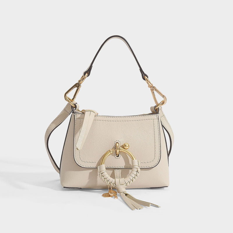 ☆See by Chloe☆ Mini JOAN 2wayバッグ CEMENT BEIGE♪ Joan Mini Hobo Bag - See By Chloe - Cement Beige - Leather