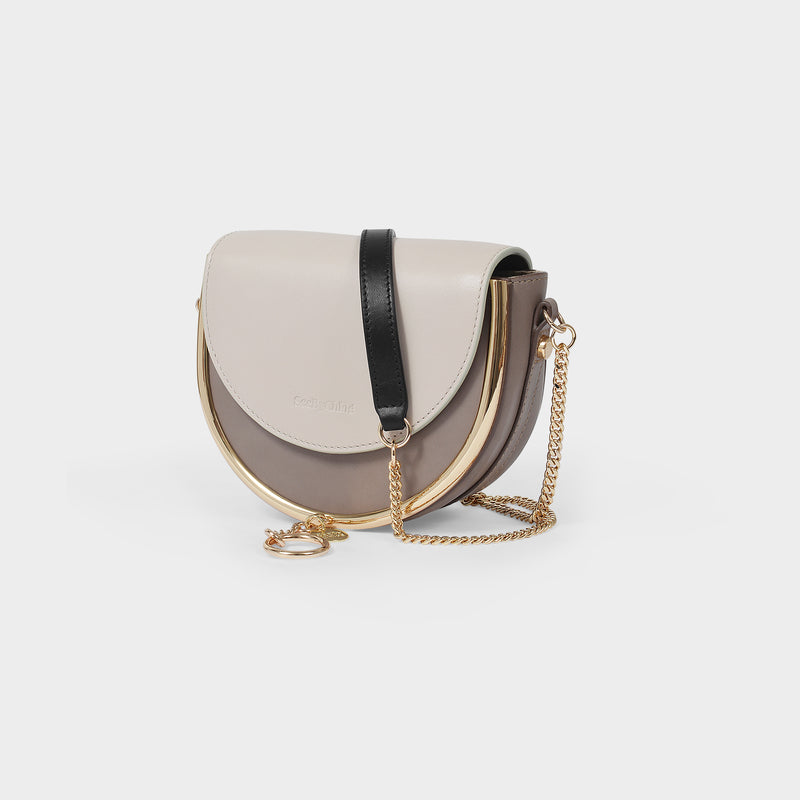 Mara Mini Bag in Motty Grey Leather