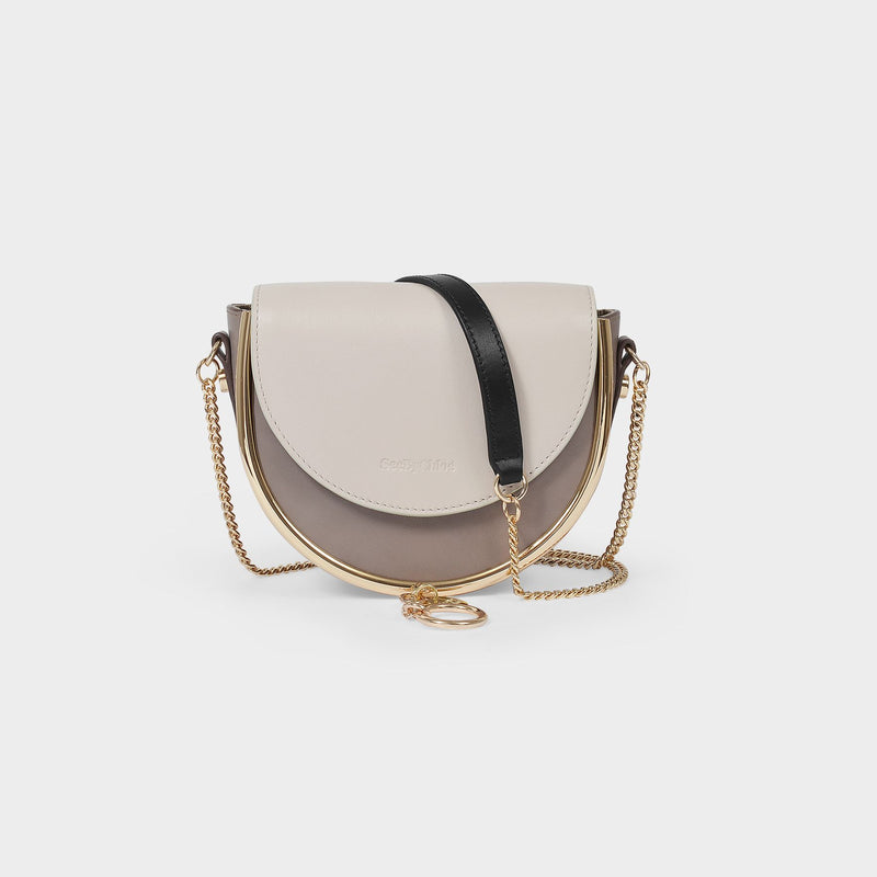 Mara Mini Bag in Motty Grey Leather