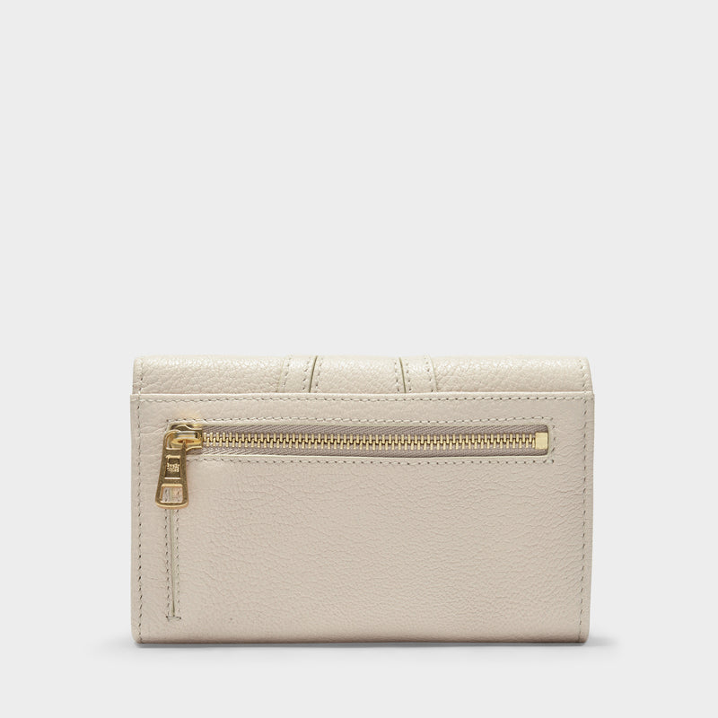 Hana Compact  Wallet - See By Chloe - Cement Beige - Leather