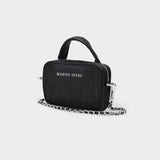 Mini Madame Bag in Black Canvas