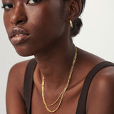 Double Chain Necklace Filia in Gold