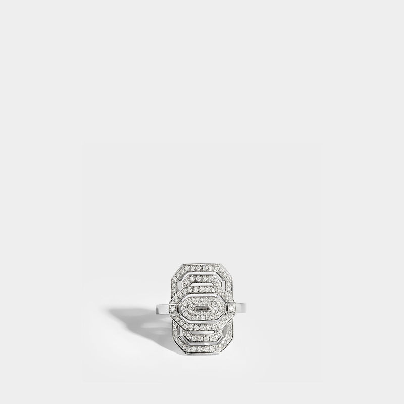 My Way Mini ring in silver and diamonds