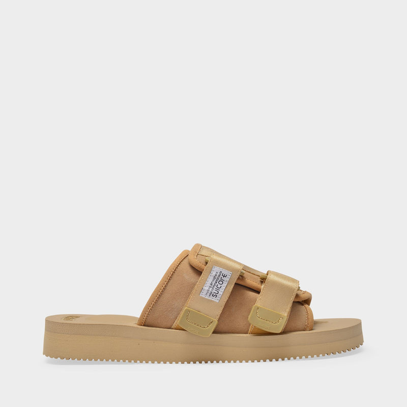 Kaw-VS Sandals in Beige Leather