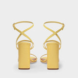 Maria Sandals in Yellow Leather