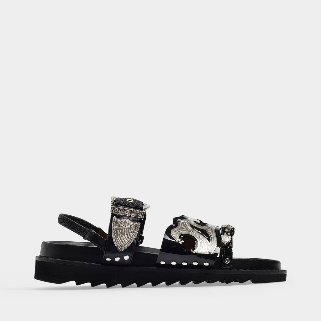 サンダル・ミュール TOGA Aj1018 Flat Shoes - Toga Pulla - Black - Leather TOGS13001350_003_1600x.jpg?v=