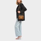 Eleanor Small Hobo Bag - Tory Burch -  Moose - Leather