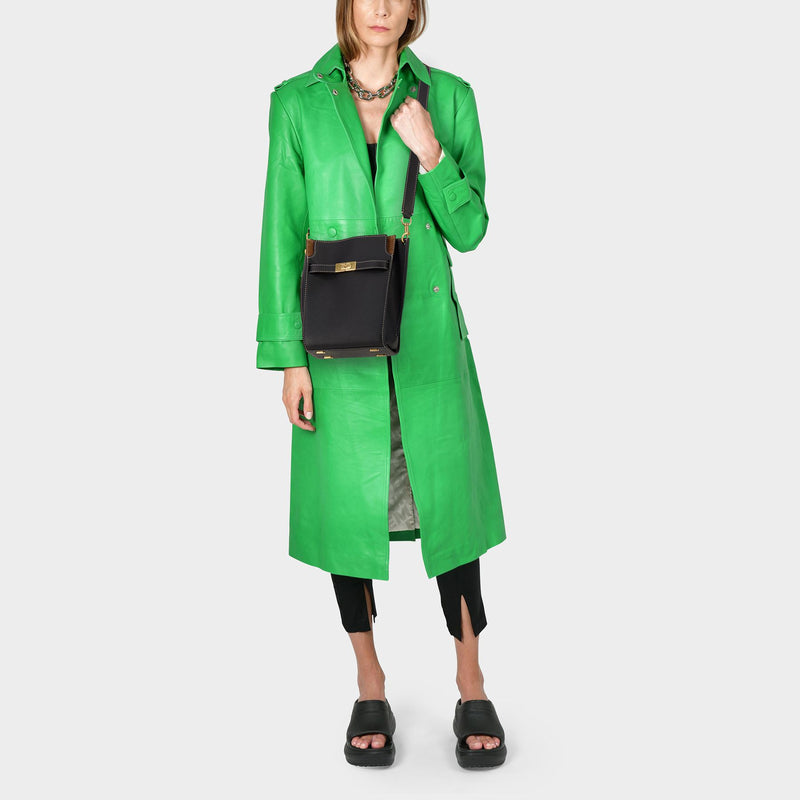 Tory burch 2025 green bucket bag