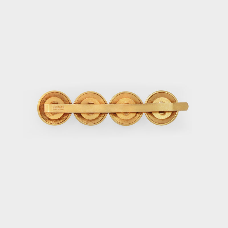 Right Tribute Medusa Hair Pin in Golden Brass