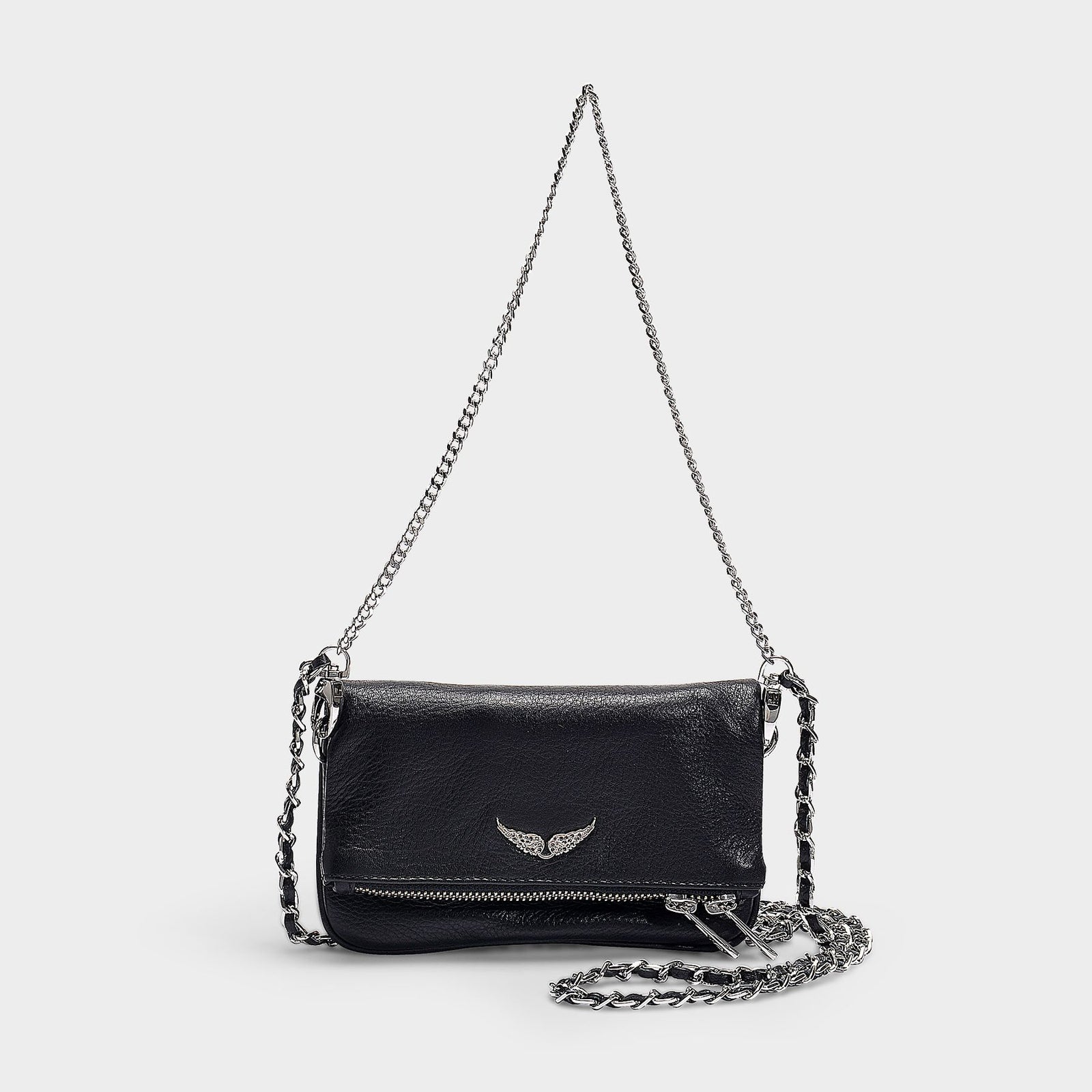 ショルダーバッグ・ポシェット Rockson Nano Crossbody - Zadig & Voltaire - Leather - Black Rock Nano Pouch Black Leather Graffiti | Zadig&Voltaire