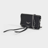 Rock Nano Bag in Black Grained Leather