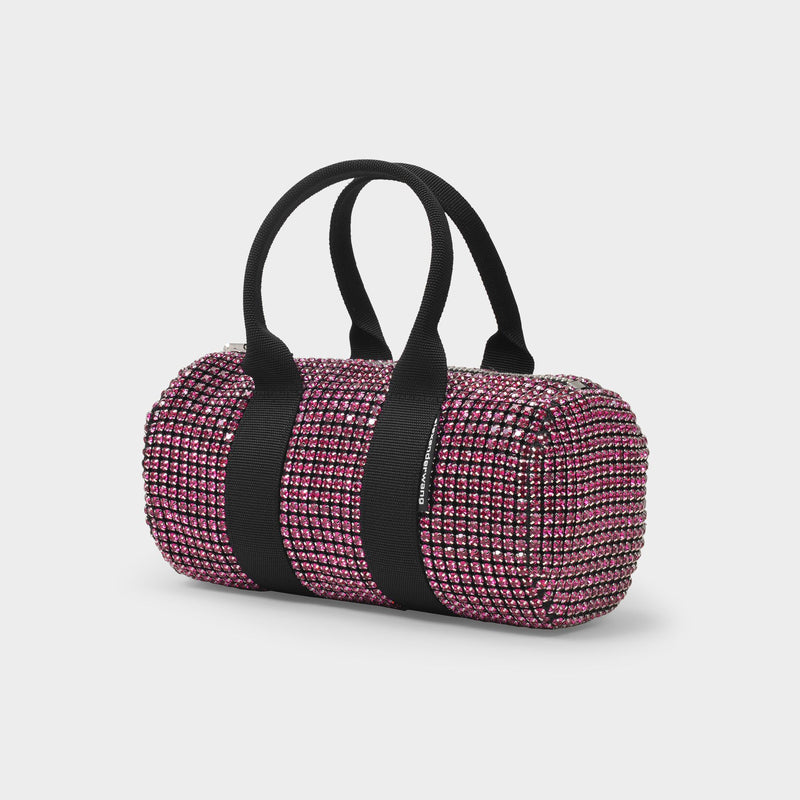 Cruiser Mini Duffle Bag in Pink Crystal Mesh