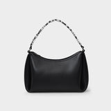Marquess Medium Hobo Bag in Black Leather