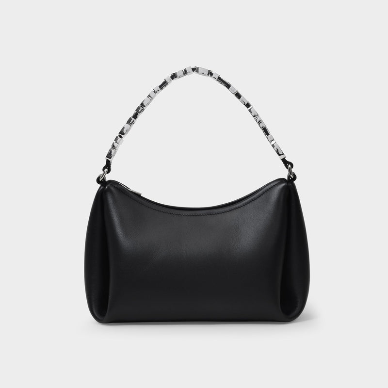 Marquess Medium Hobo Bag in Black Leather